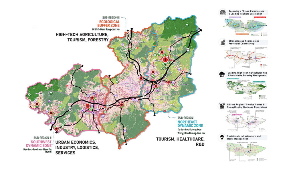Lam Dong Province Master Plan 2030 with Vision to 2050