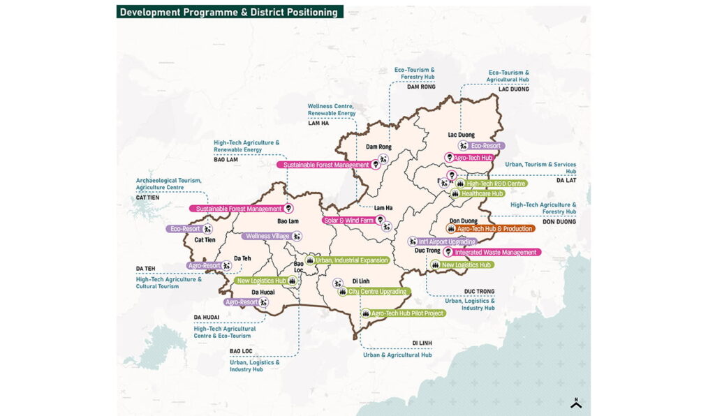 Lam Dong Province Master Plan 2030 with Vision to 2050