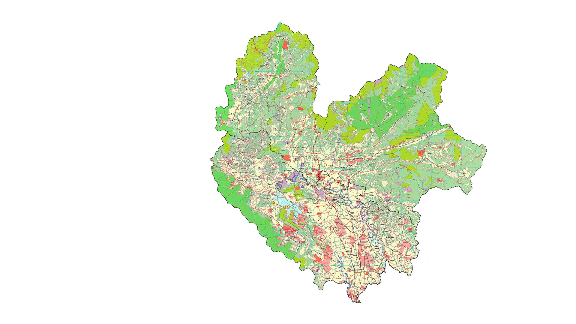 Thai Nguyen Province Master Plan 2030 with Vision to 2050